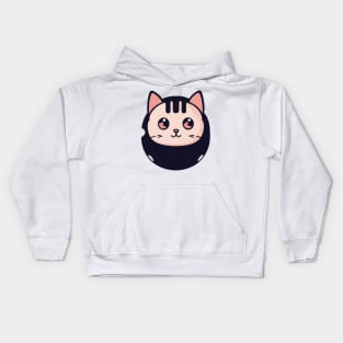 Bowling Ball Cat by dozydonut Kids Hoodie